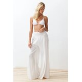 TRENDYOLMILLA Ženske pantalone Tbess24Pl00008, Bele Cene