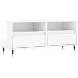 Maison Chic TV omarica - TV stojalo - Televizijska omarica visok sijaj bela 100x34,5x44,5 cm inženirski les, (21702018) | Shoptok.si