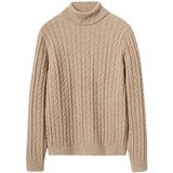 MANGO MAN Pulover 'Marias' temno bež | Shoptok.si
