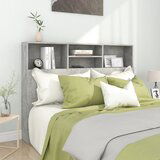 Maison Chic vzglavna omarica - nočna omarica - posteljna omarica betonsko siva 140x19x103,5 cm, (21705625) | Shoptok.si