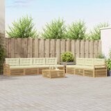  Set vanjskih sofa 8 kom. Bijela i krem | shoptok.hr