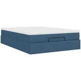  Otomanski krevet s madracem plavi 140x190cm od tkanine | shoptok.hr