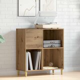 Ormarić za ploče Artisan hrast 84,5x38x89 cm izrađeno drvo | shoptok.hr