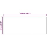  Tepih od umjetne ovčje kože TAFALLA Antracit 80 x 200 cm | shoptok.hr