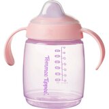 Tommee Tippee nastavek za lonček lonček z ustnikom in ročaji, 6m+, 240ml pink | Shoptok.si