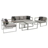 Set lounge namještaja Hasseludden (5 -dij., Svijetlo siva, bež)