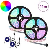  LED traka 2 pcs Crna i prozirna 5500 mm Bakar i plastika | shoptok.hr