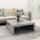 The Living Store Klubska mizica betonsko siva 100x100x35 cm inženirski les - Klubska Mizica, (21662622) | Shoptok.si