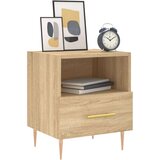 vidaXL Nočna omarica sonoma hrast 40x35x47,5 cm inženirski les | Shoptok.si