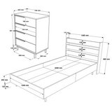 Hanah home ON27-S oak young room set | Eponuda.com