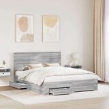  Konstrukcija postelje Siva Sonoma 160 x 200 cm Konstruiran les, (5000103560) | Shoptok.si