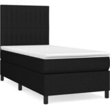  s oprugama i madracem crni 90x200 cm od tkanine | shoptok.hr