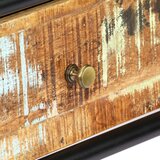  Konzolni stol od masivnog obnovljenog drva 118 x 30 x 75 cm | shoptok.hr
