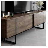 Hanah home set za dnevnu sobu luxe set walnut black | Eponuda.com