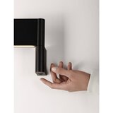 Nova Luce Mat crna LED zidna lampa aluminijska sa savitljivom konstrukcijom Flusso – | shoptok.hr