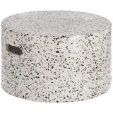 Bela betonska dodatna miza Kave Home Jenell, ⌀ 52 cm