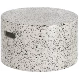 Kave Home Bijeli betonski pomoćni stol Jenell, ⌀ 52 cm