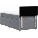  Okvir kreveta s oprugama i madrac svjetlosivi 90x200cm tkanina | shoptok.hr