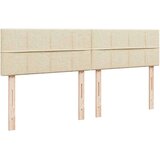 vidaXL Otomanski okvir kreveta s madracima krem 200x200cm od tkanine | shoptok.hr