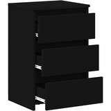  Noćni ormarići 2 kom crni 40 x 35 x 62,5 cm konstruirano drvo | shoptok.hr
