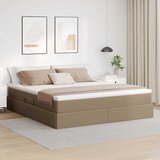  Krevet s madracem i skladištem Boja cappuccina 180 x 200 cm | shoptok.hr