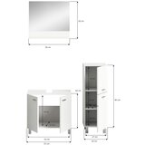 MID.YOU Kopalnica Boston, Bela, 3-Delna | Shoptok.si