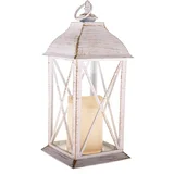 Bela LED lanterna na baterije (višina 30,5 cm) –