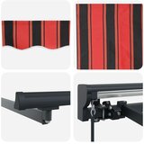  Ročno zložljivo senčilo Oranžna, Črna in Rumena 4 × 3,5 m, (5000204553) | Shoptok.si