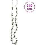  Božićni cvjetni vijenci 6 kom bijeli 240 cm | shoptok.hr