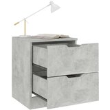 vidaXL Nočna omarica betonsko siva 40x40x50 cm iverna plošča | Shoptok.si