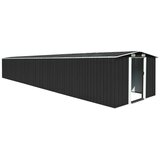 vidaXL Vrtna lopa antracitna 257x779x181 cm pocinkano jeklo | Shoptok.si