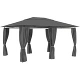  Vrtni šator sa zavjesama 4 x 3 m antracit | shoptok.hr