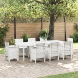 vidaXL Vrtna miza Bela 250x100x73 cm Poli Ratan | Shoptok.si