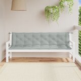  Jastuci za vrtnu klupu 2 kom svjetlosivi 200x50x7 cm tkanine | shoptok.hr