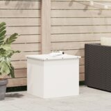 vidaXL Vanjska kutija za spremanje s pohranom Bijelo 55 x 50.5 x 50 cm | shoptok.hr