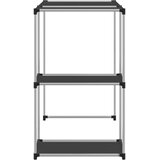 vidaXL Regal za nad pralni stroj črn 87x55x90,5 cm železo | Shoptok.si
