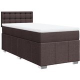 vidaXL Krevet s oprugama i madracem tamnosmeđi 80x200 cm od tkanine | shoptok.hr