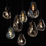 Toolight Staklena stropna svjetiljka APP328-1CP jantar | shoptok.hr