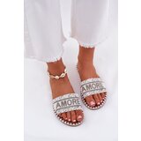 Boto Women Flat Sandals With Decoration White Dorfedi | shoptok.hr