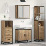 vidaXL Set namještaja za kupaonicu 4 pcs hrast artisan 65 x 33 x 60 cm Cijene