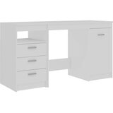  Radni stol bijeli 140 x 50 x 76 cm od konstruiranog drva | shoptok.hr