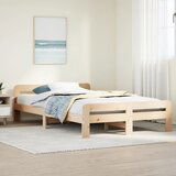 Maison Chic Posteljni okvir - Dvoposteljna postelja - Zakonska postelja brez vzmetnice 120x190 cm trdna borovina-J10469, (21764464) | Shoptok.si