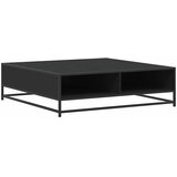  Stol za kavu crni 100x100x30 cm Konstruirano drvo i metal | shoptok.hr
