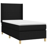  Krevet box spring s madracem LED crni 80 x 200 cm od tkanine | shoptok.hr