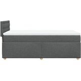  Krevet s oprugama i madracem tamnosivi 90 x 190 cm od tkanine | shoptok.hr