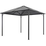 Sjenica s krovom aluminijska 3 x 3 m antracit | shoptok.hr