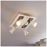 Eglo sarria reflektor/4, led, gu10, 4x5w, 4x400lm, kvadrat, krom/bijela | shoptok.hr