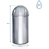 MID.YOU Koš Za Smeti Push, 35 L, Videz Kroma | Shoptok.si