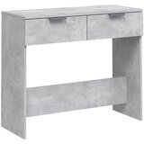 Maison Chic konzolna miza - miza ob steni betonsko siva 90x36x75 cm konstruiran les, (21786070) Cene