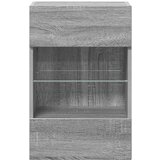  Zidni ormarići s LED svjetlima za TV 2 kom siva boja hrasta 40 x 30 x 60,5 cm | Eponuda.com